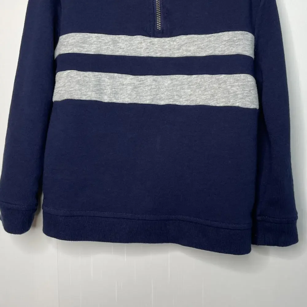 Janie And Jack Quarter Zip Striped Sweatshirt Size 4
